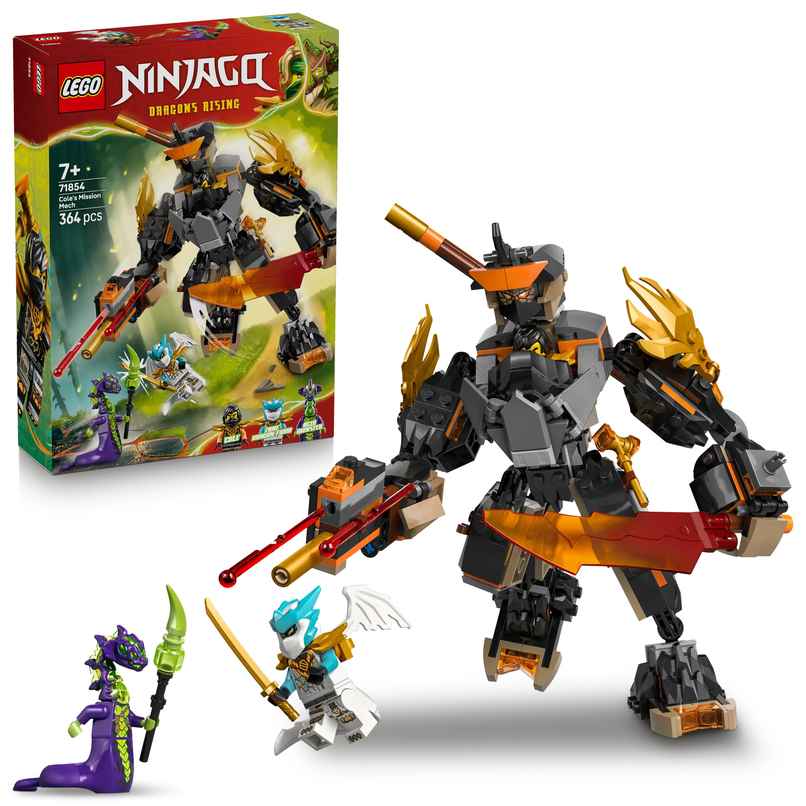 LEGO NINJAGO Coles Mission Mech and Dragon Zane Toys 71854 LEGO NINJAGO Coles Mission Mech and Dragon Zane Toys 71854