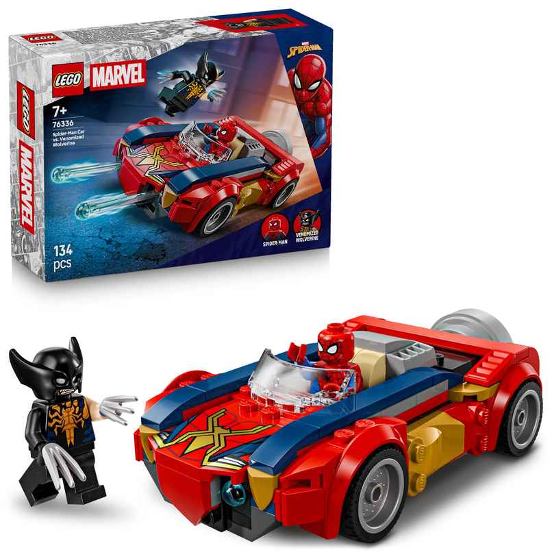 LEGO Marve SpiderMa Ca v Venomize Wolverin 76336 LEGO Marve SpiderMa Ca v Venomize Wolverin 76336