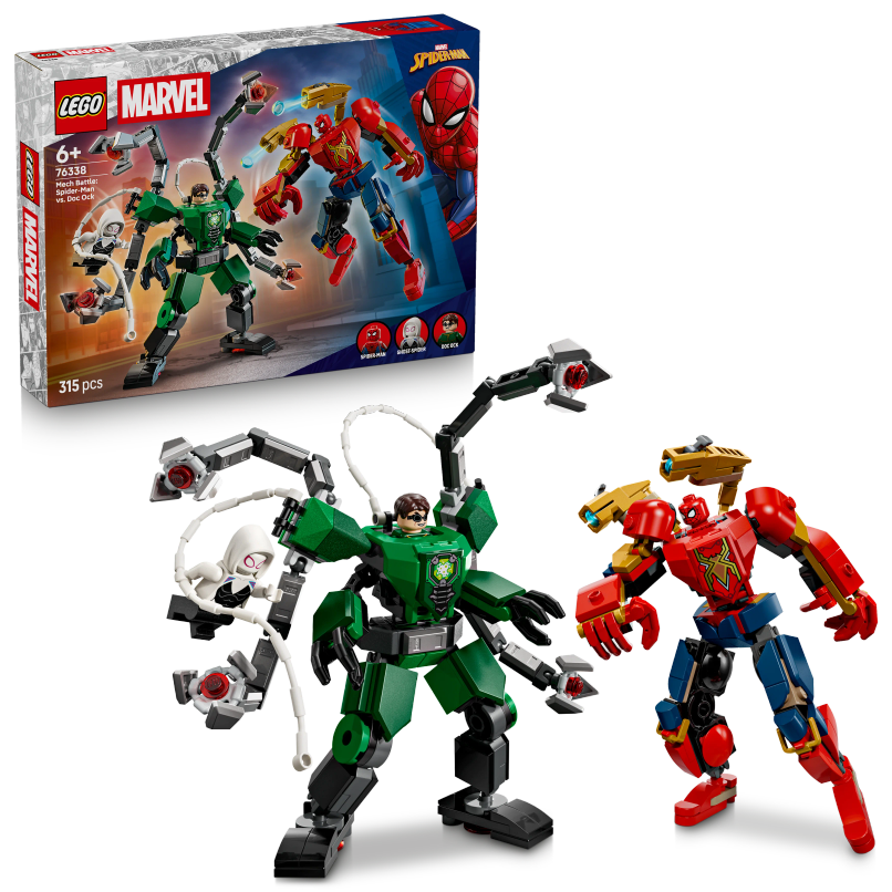 Lego Marve Mec Battl SpiderMa v Do Oc 76338