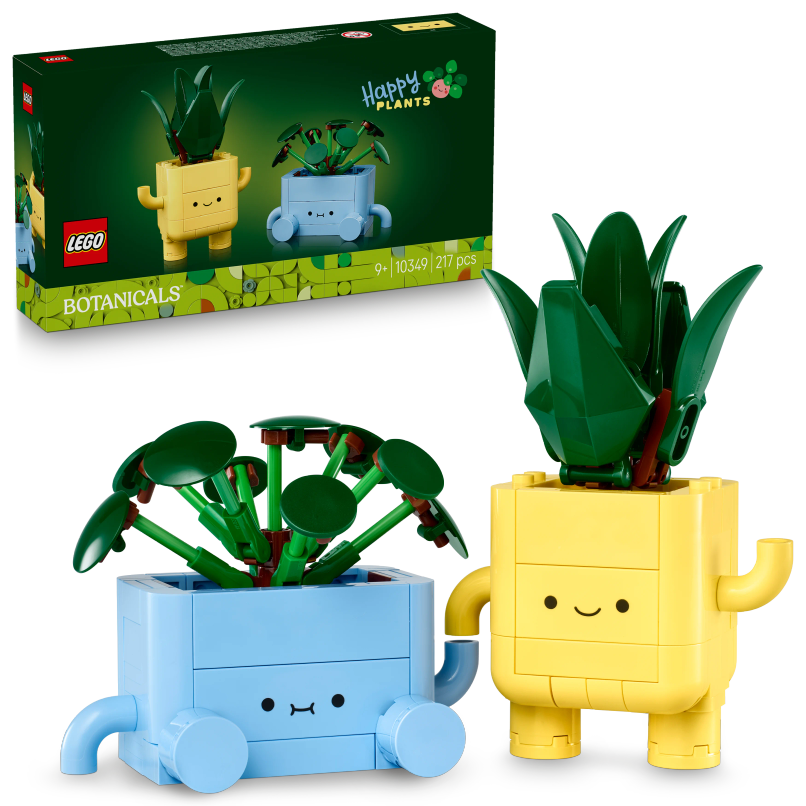 LEGO Botanicals Happy Plants Shelf Decor 10349