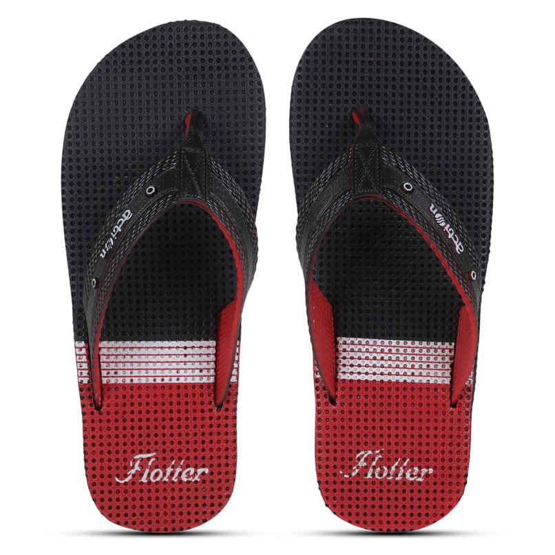Action Men's Gfl-3804 Slippers | Evening Walk | Bathroom | Room Slippers | Black and Red - UK 10 Action Men's Gfl-3804 Slippers | Evening Walk | Bathroom | Room Slippers | Black and Red - UK 10