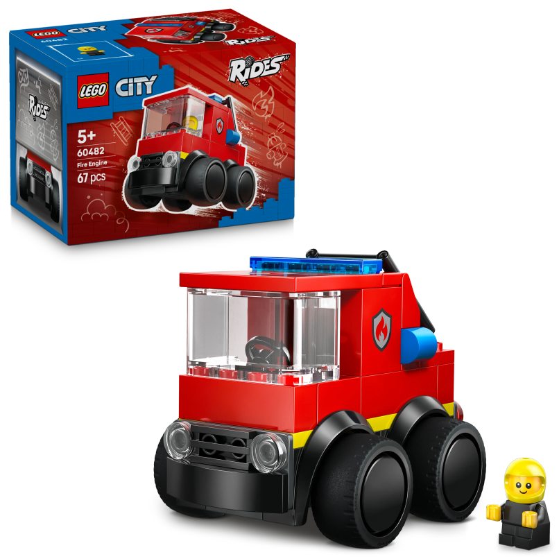 LEGO City Rides Fire Truck Toy Building Set 60482 LEGO City Rides Fire Truck Toy Building Set 60482