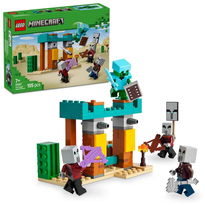 LEGO Minecraft The Illager Desert Patrol Gaming Kit for Kids 21267 LEGO Minecraft The Illager Desert Patrol Gaming Kit for Kids 21267