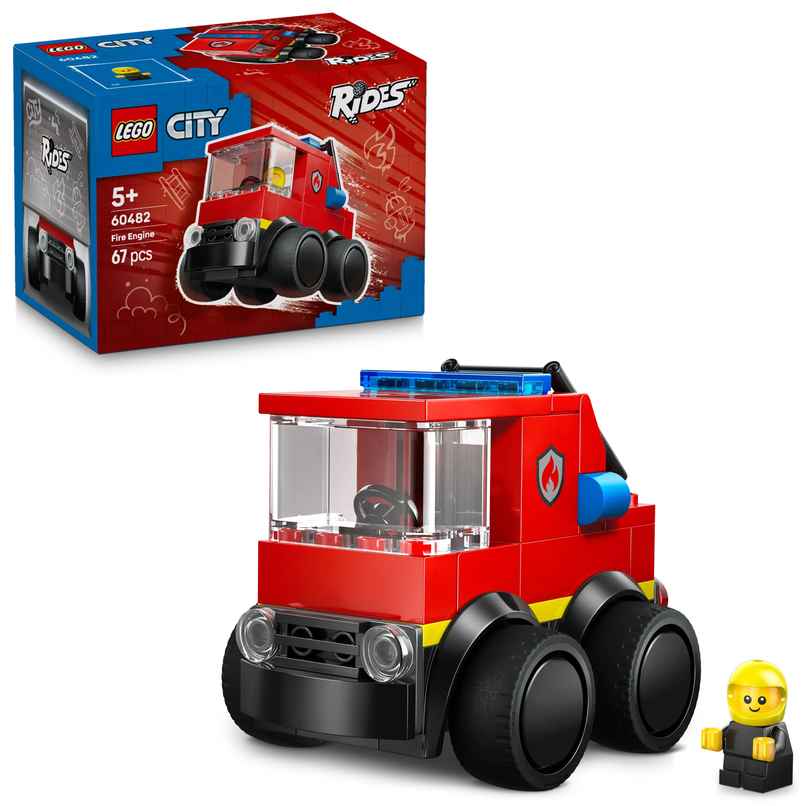 LEGO City Rides Fire Truck Toy Building Set 60482 LEGO City Rides Fire Truck Toy Building Set 60482