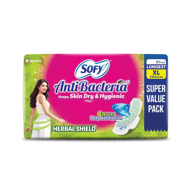 Sofy Anti Bacteria Sanitary Pads | XL Sofy Anti Bacteria Sanitary Pads | XL