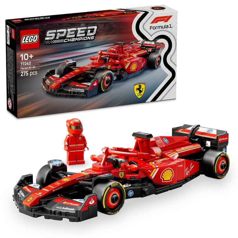 LEGO Speed Champions Ferrari SF24 F1 Race Car Driver Set 77242 LEGO Speed Champions Ferrari SF24 F1 Race Car Driver Set 77242