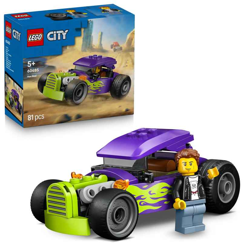 LEGO City Hot Rod Race Car Building Toy and Minifigure 60485 LEGO City Hot Rod Race Car Building Toy and Minifigure 60485
