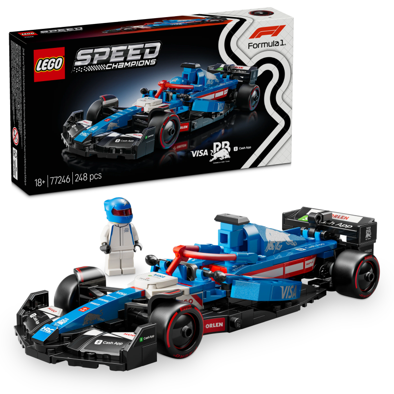 LEGO Speed Champions Visa Cash App RB VCARB 01 F1 Race Car Vehicle Kit 77246