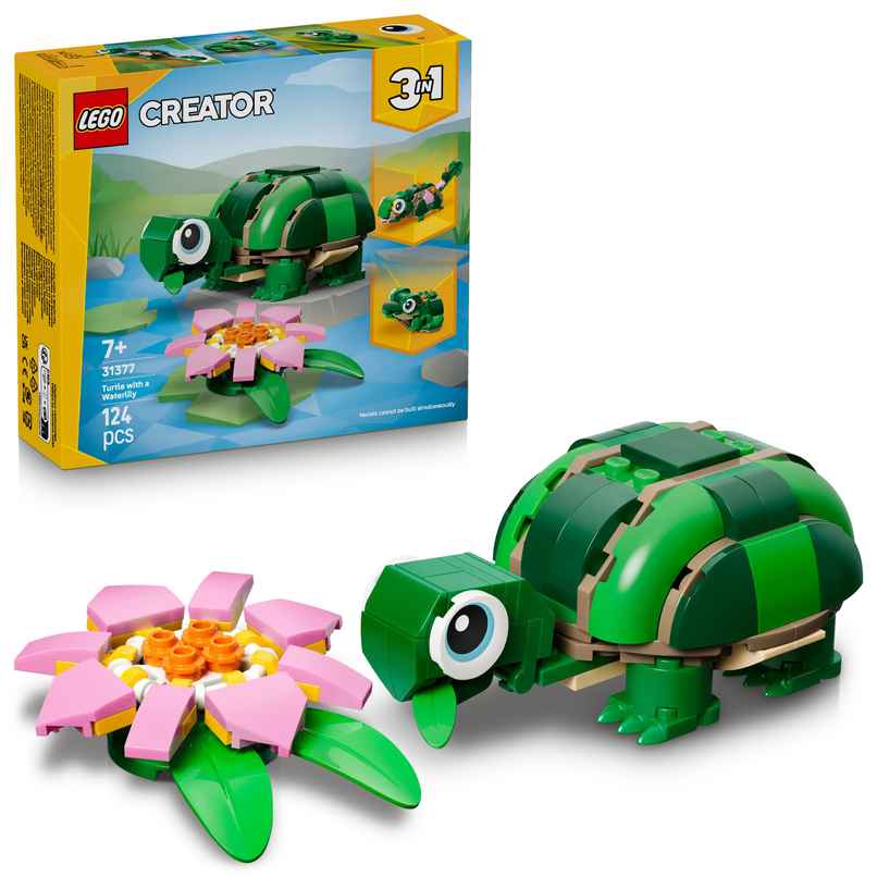 LEGO Creator 3 in 1 Turtle with a Water Lily Flower 31377 LEGO Creator 3 in 1 Turtle with a Water Lily Flower 31377