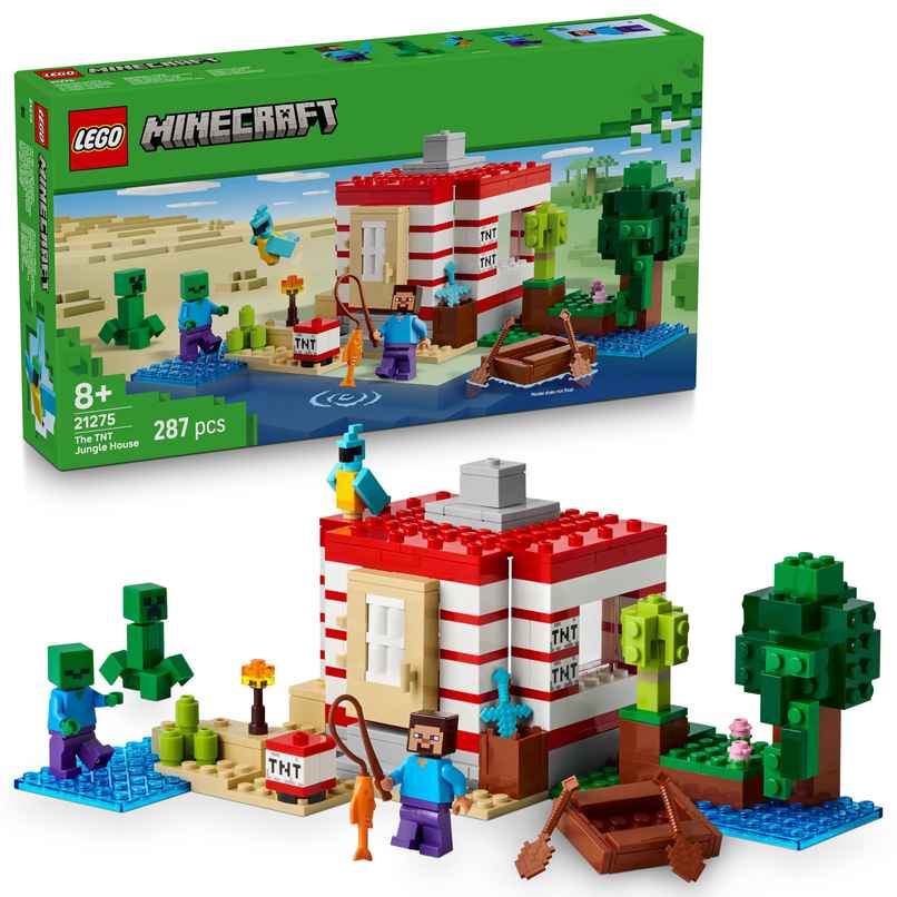 LEGO Minecraft The TNT Jungle House Video Game Collectible Toy 21275