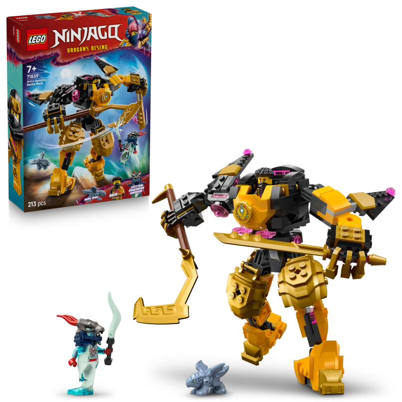 LEGO NINJAGO Arins Spinjitzu Battle Mech Toy Set 71839