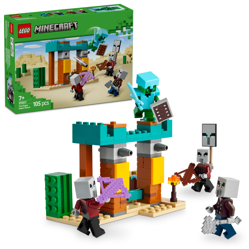 LEGO Minecraft The Illager Desert Patrol Gaming Kit for Kids 21267
