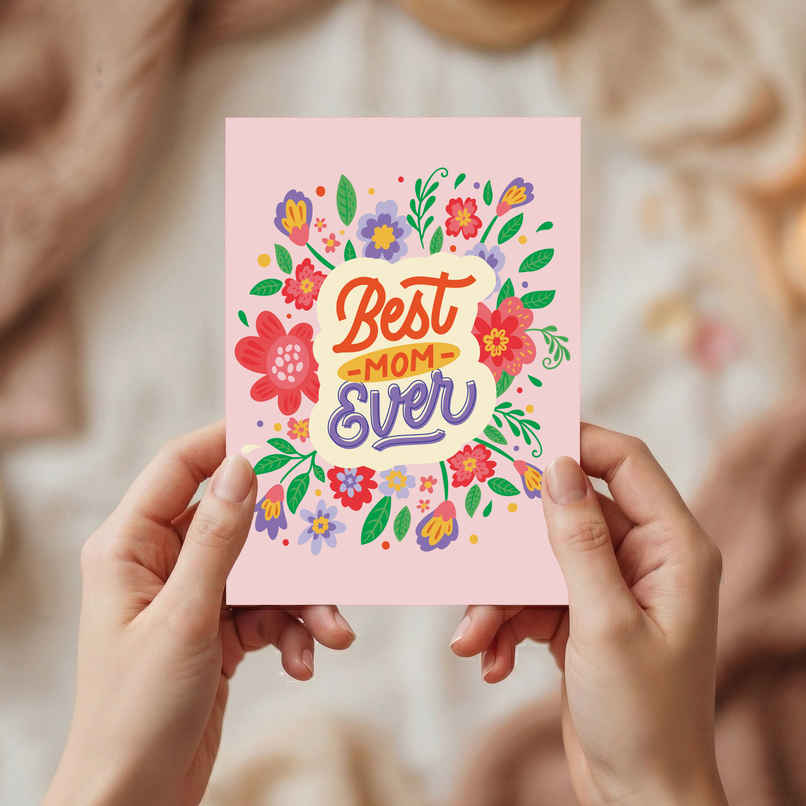 Best Mom Ever Greeting Card | Oye Happy
