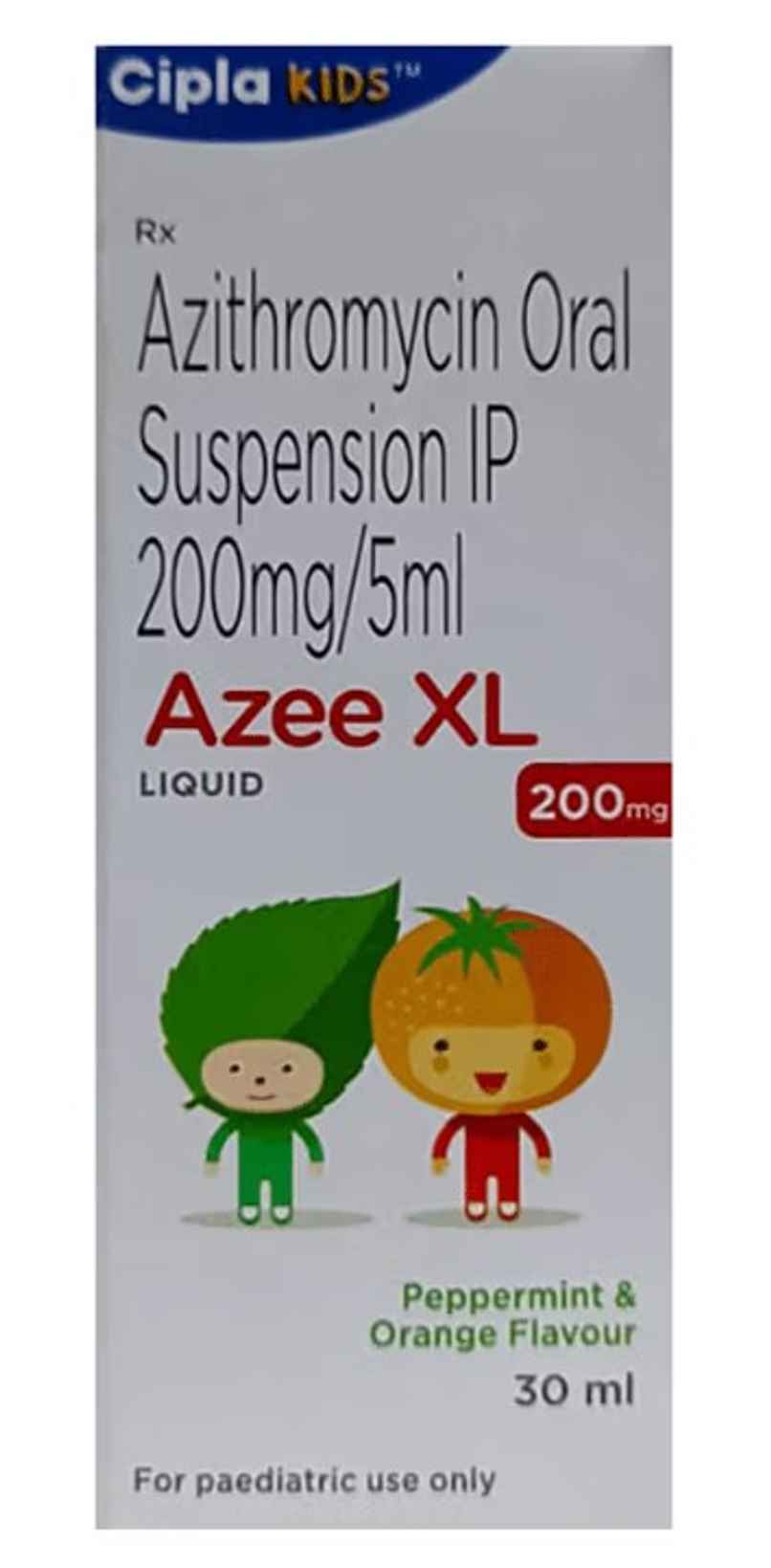 Azee XL 200mg Peppermint & Orange Flavour Oral Suspension