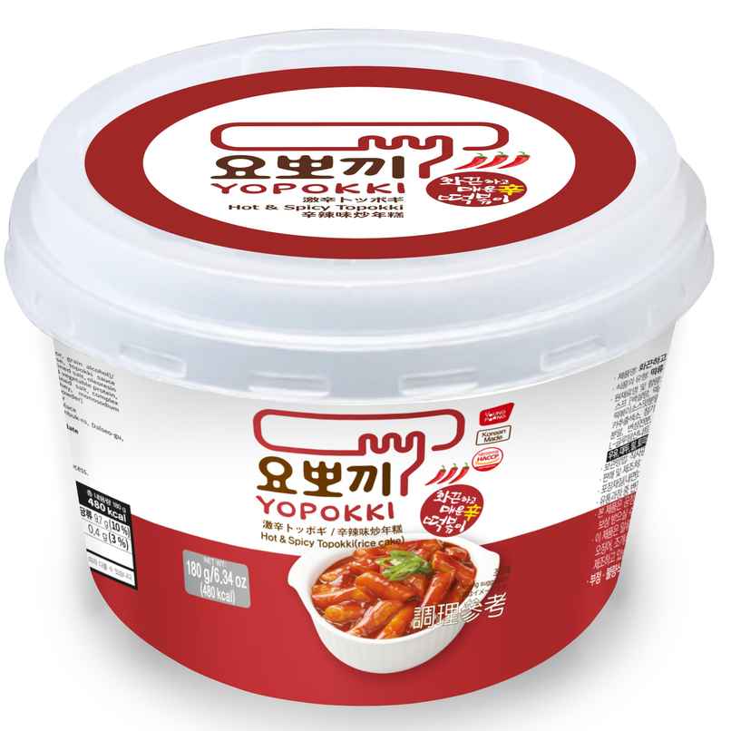 Yopokki Hot and Spicy Topokki Rice Cake Bowl