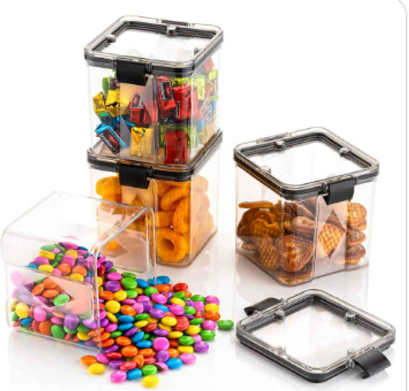 YELLOCUT Plastic Container Set | Transparent - 700 ml