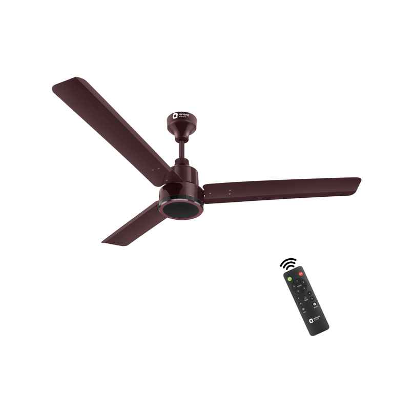 Orient Electric Zeno BLDC Ceiling Fan, 32Watt, 1200mm/48 inches, BLDC energy saving ceiling fan with Remote,Saves up to 50% on electricity bills - Brown
