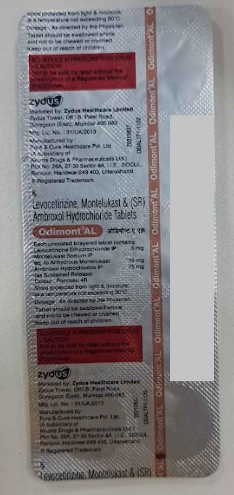 Odimont AL Tablet SR