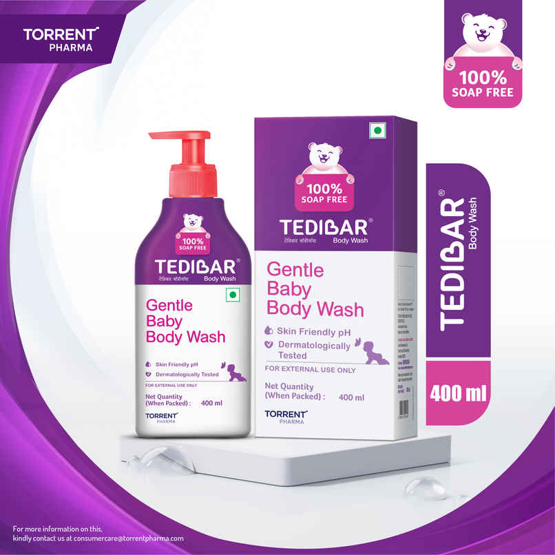 Tedibar Rich Moisturising Baby Body Wash with Skin Friendly PH