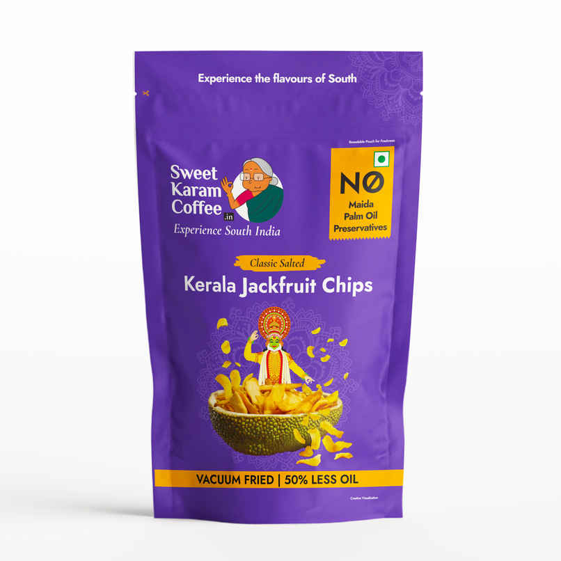 Sweet Karam Coffee Kerala Jackfruit Chips - Classic Salted - No Palm Oil