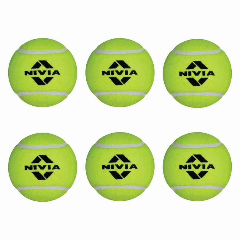 Nivia Cricket Tennis Ball Light Weight Yellow (Pack Of 6) Nivia Cricket Tennis Ball Light Weight Yellow (Pack Of 6)
