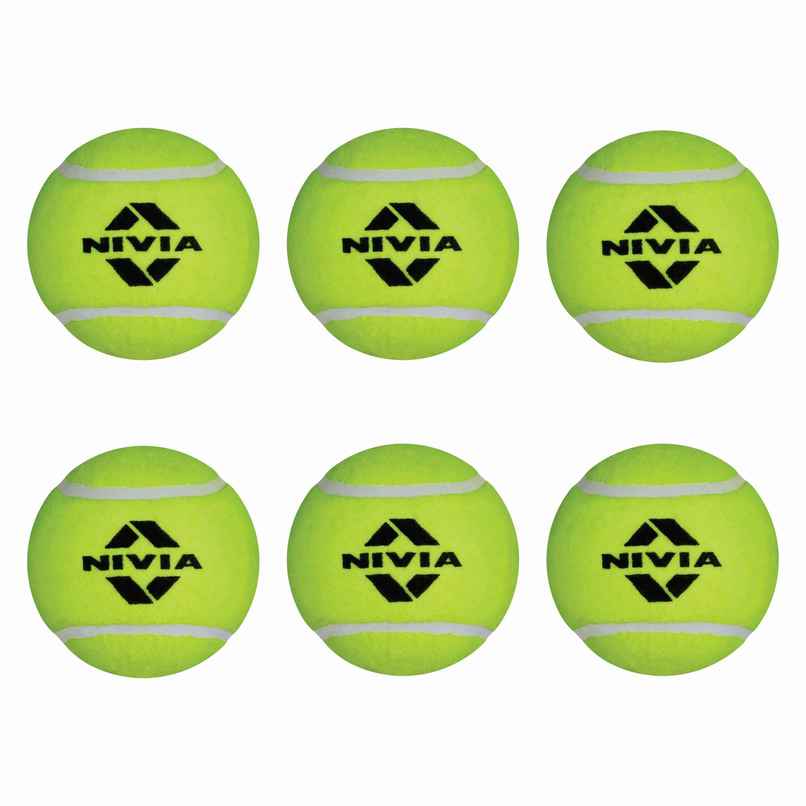 Nivia Cricket Tennis Ball Light Weight Yellow (Pack Of 6) Nivia Cricket Tennis Ball Light Weight Yellow (Pack Of 6)