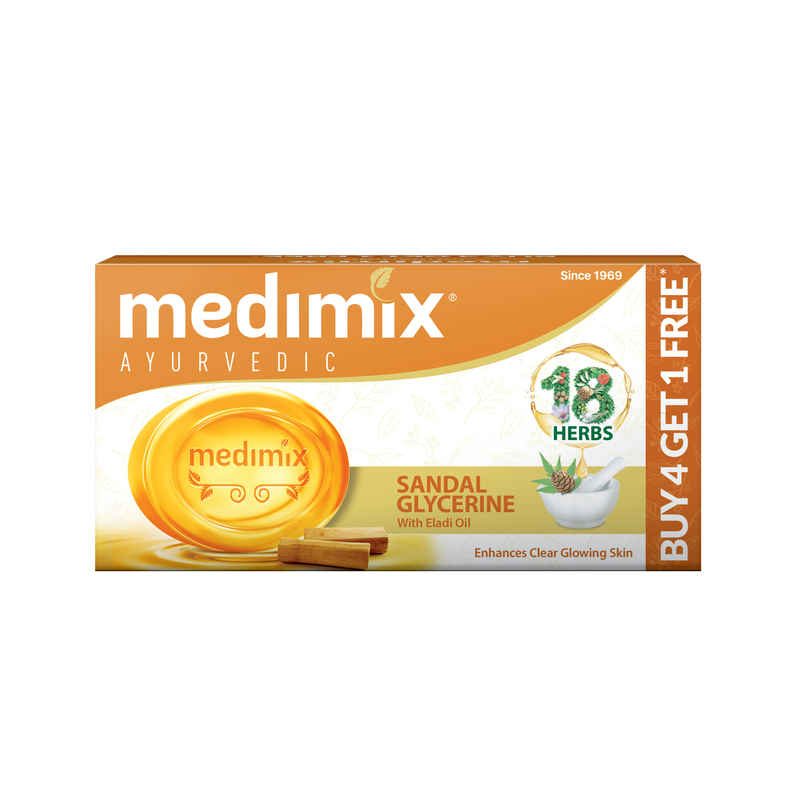 Medimix Ayurvedic Sandal with Eladi Oil Pack of 5