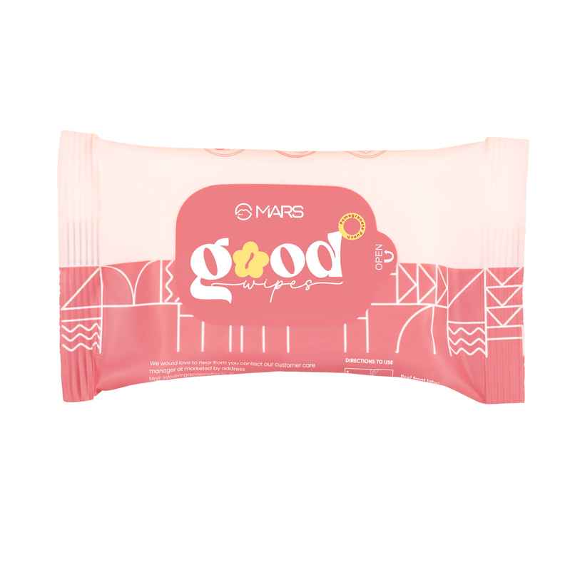 MARS Cosmetics Good pH Balance Refreshing Wipes | 10 Wipes | Pink
