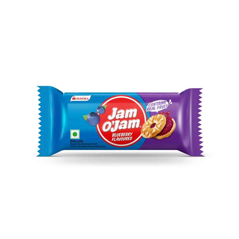Jam O'Jam Blueberry Flavoured Sandwich Biscuits