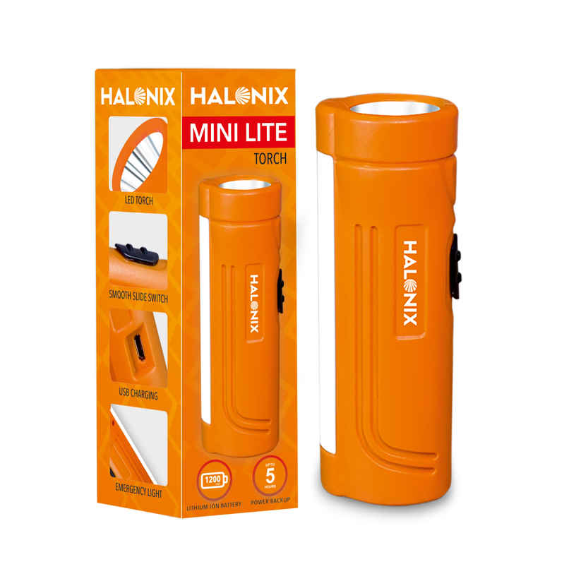 Halonix 1w/2w Minilite Multipurpose Rechargeable Torch