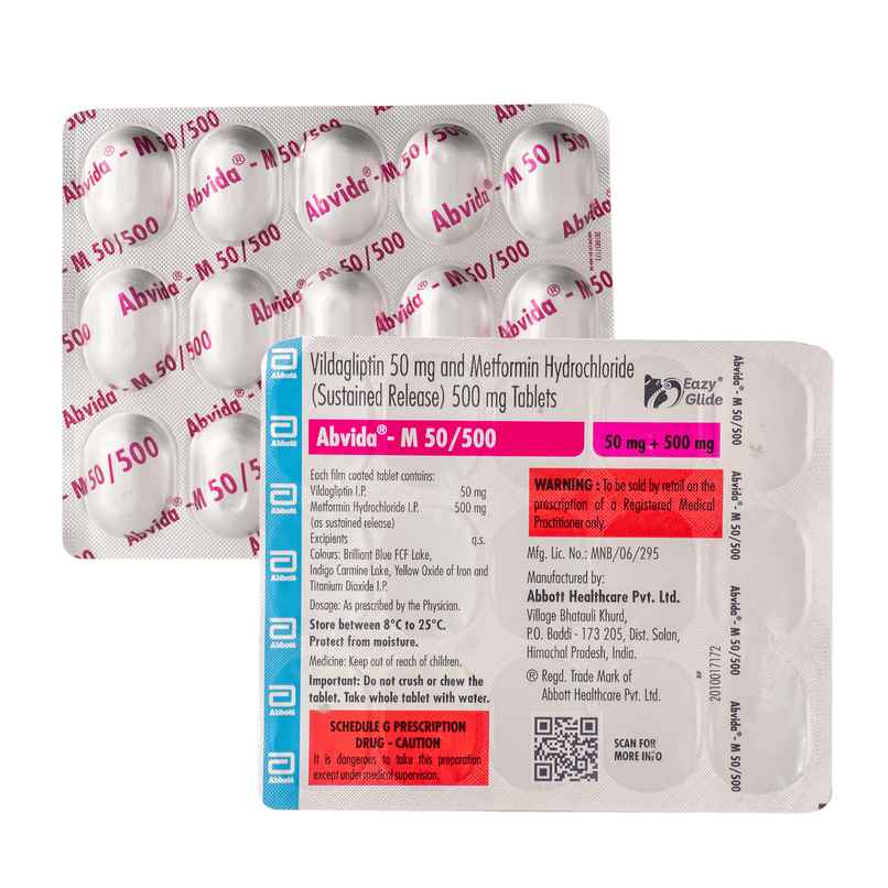 Abvida-M 50/500 Tablet SR Abvida-M 50/500 Tablet SR