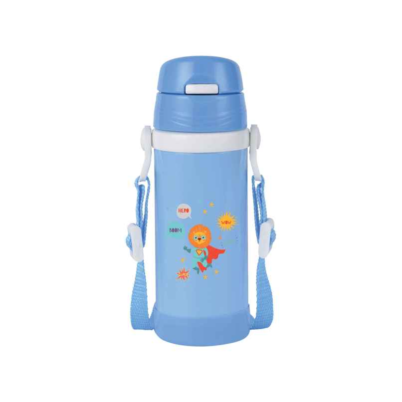 Signoraware Drizzle Kids Vacuum Bottle 500ml | Leakproof | Blue