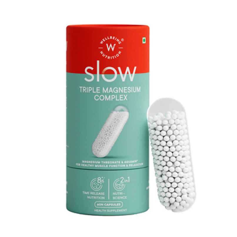 Wellbeing Nutrition Slow Triple Magnesium Complex with Glycinate, Aquamin Citrate & Threonate