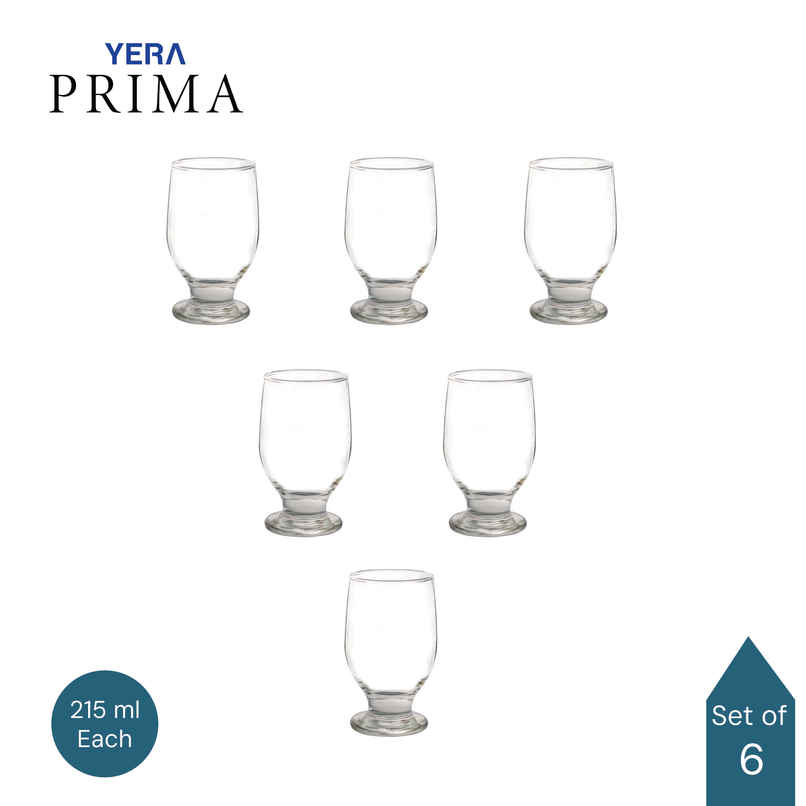 Yera Glassware Prima Zest Tumbler Set | TH8STK | 215 ml Yera Glassware Prima Zest Tumbler Set | TH8STK | 215 ml