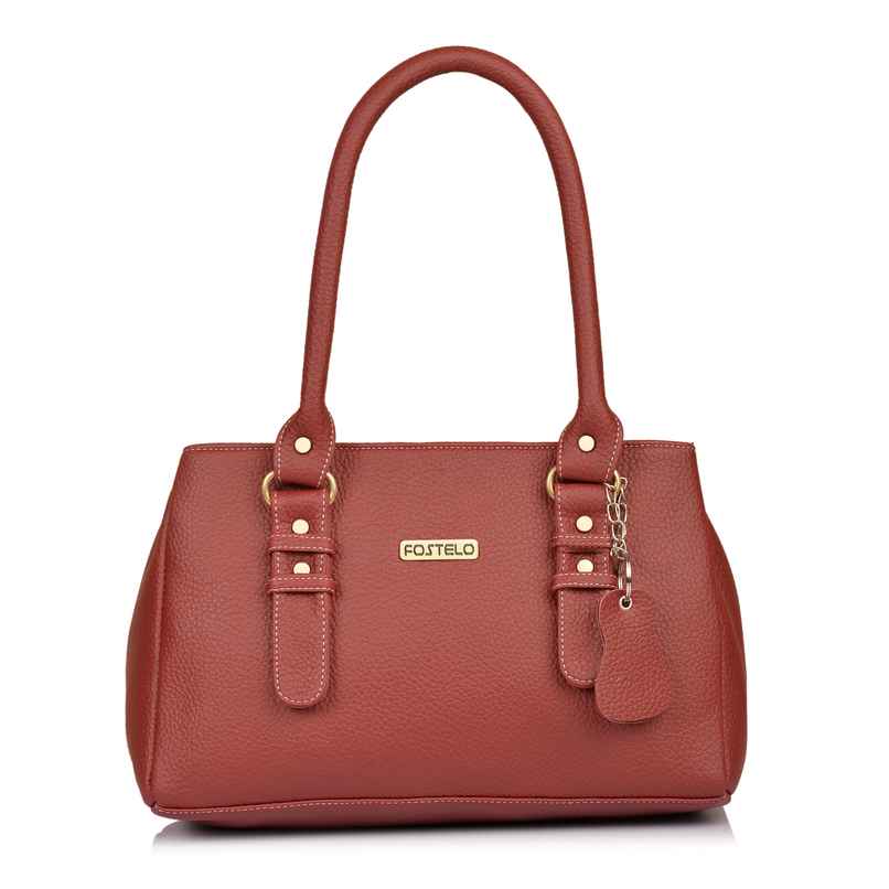Fostelo Women's Vegan Leather Westside Handbags Shoulder Hobo Bag Ladies Purse | Maroon | Large Fostelo Women's Vegan Leather Westside Handbags Shoulder Hobo Bag Ladies Purse | Maroon | Large