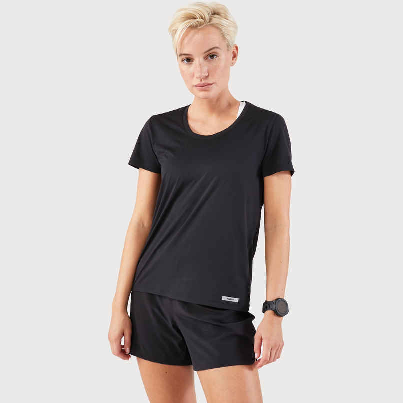 Decathlon | Kalenji WoMen's Running T-Shirts | Black - L