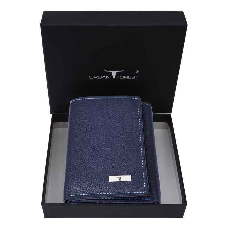 Urban Forest Men's Travis Leather Wallet | Blue Urban Forest Men's Travis Leather Wallet | Blue