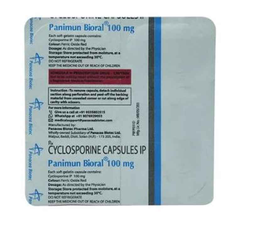 Panimun Bioral 100mg Capsule Panimun Bioral 100mg Capsule