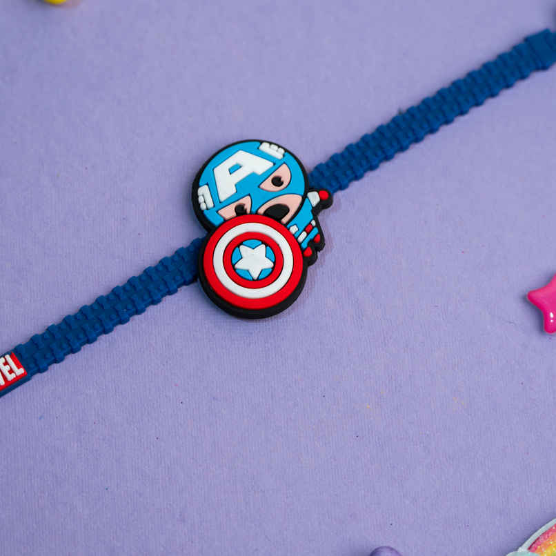 Captain America | Kids Rakhi | Pack of 1 | Marvel Rakhi Captain America | Kids Rakhi | Pack of 1 | Marvel Rakhi