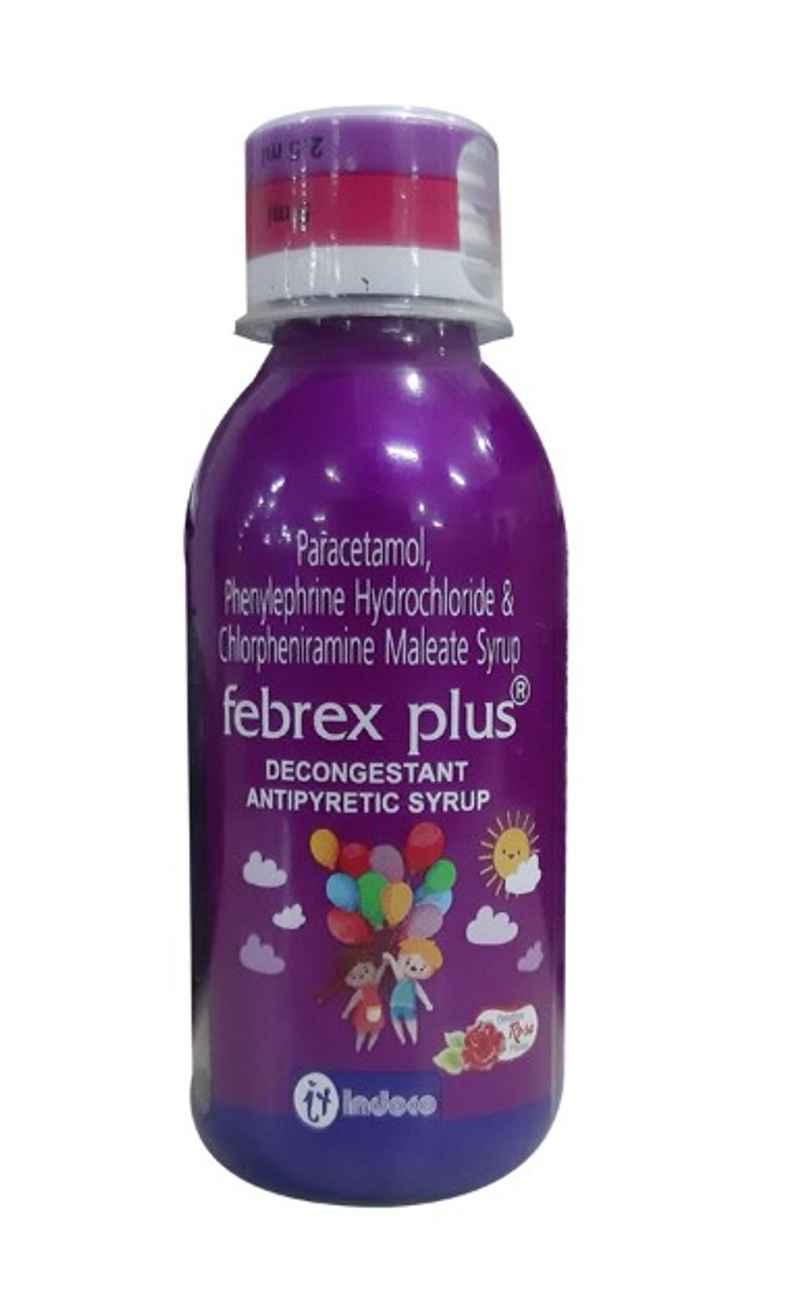 Febrex Plus Rose Flavour Syrup