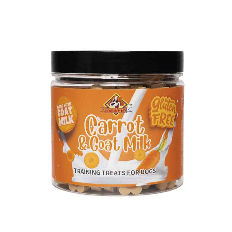 Nootie Gluten Free Training Treats For Dogs | Treats For All Life Stages Carrot & Goat Milk Flavour Nootie Gluten Free Training Treats For Dogs | Treats For All Life Stages Carrot & Goat Milk Flavour