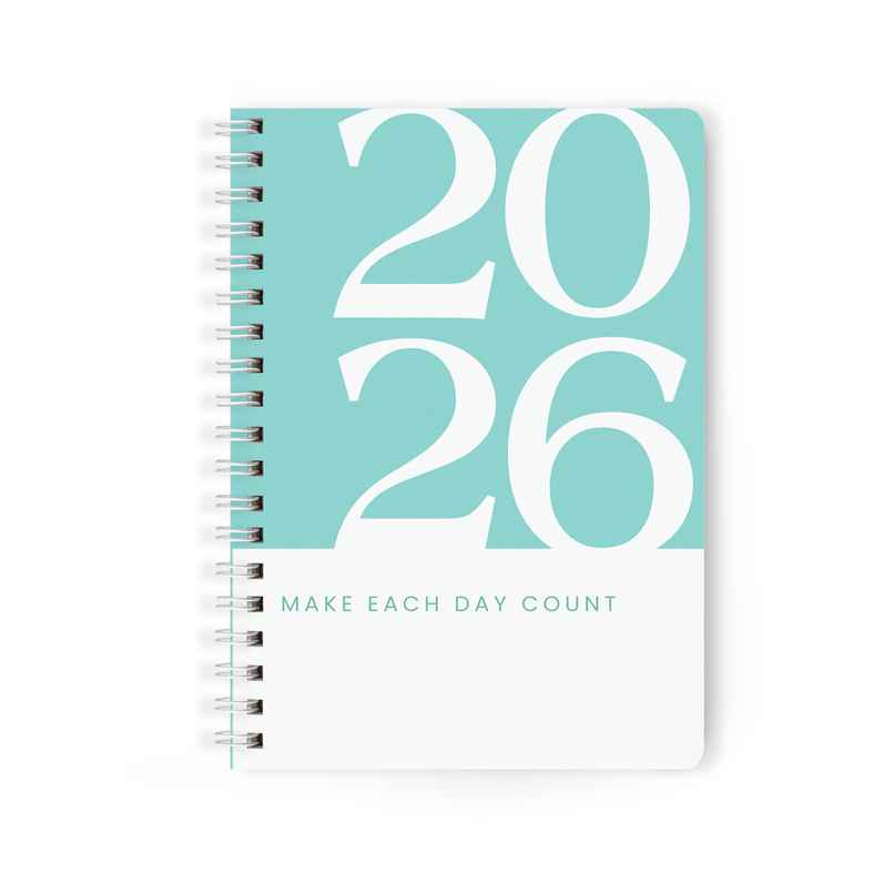 Papboo A5 Hardcover 2026 Diary with Calendar | 80 GSM | Ruled | 188 Pages | Tiffany Papboo A5 Hardcover 2026 Diary with Calendar | 80 GSM | Ruled | 188 Pages | Tiffany