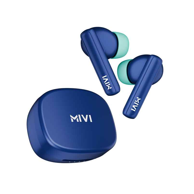 Mivi DuoPods Sync TWS, 60H Playtime, 13mm Drivers, AI ENC Calls, IPX4, BT 5.3 Mivi DuoPods Sync TWS, 60H Playtime, 13mm Drivers, AI ENC Calls, IPX4, BT 5.3