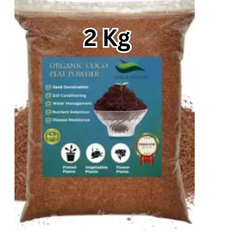 Gardens Coir - Wet Coco Peat Powder Ready To Use | Coir Pith Loose | Home Gardening
