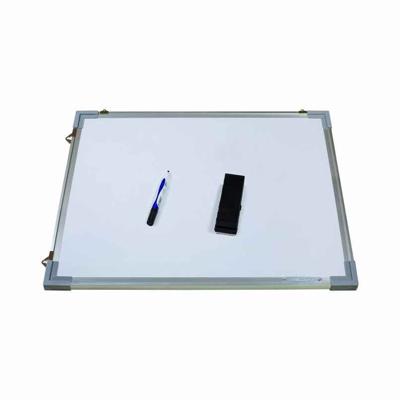 Abk Non Magnetic Double Sided White Board And Chalk Board 2Ft x 1.5Ft With 1 Eraser, 2 Markers