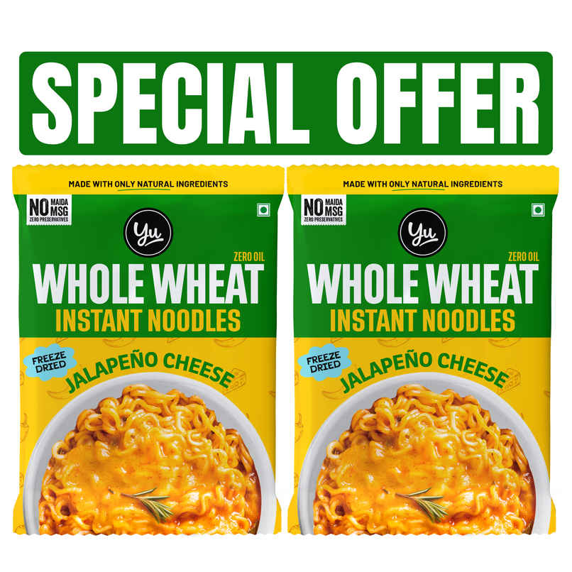 Yu Jalapeno Cheese - Whole Wheat Instant Noodles | Pack Of 2