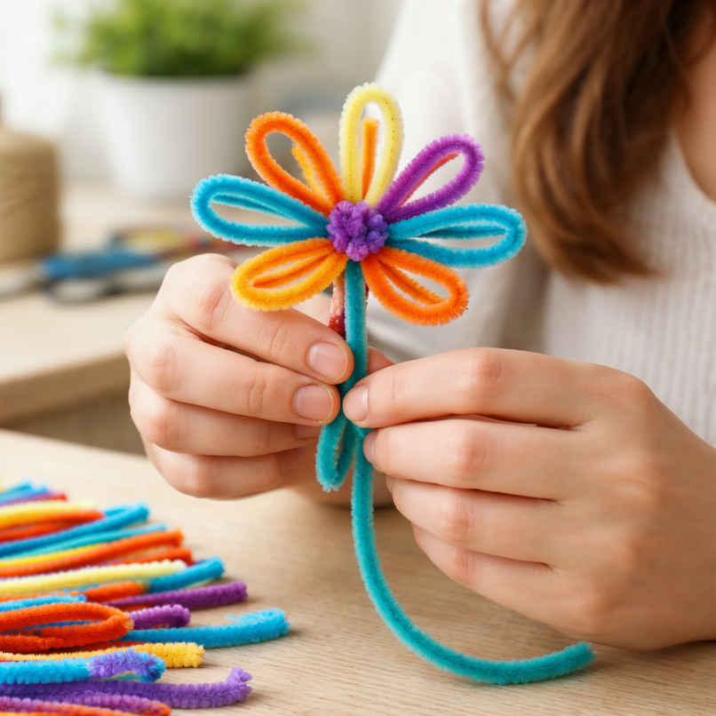 DIY Pipe Craft Kit | Creative Kit for Making Decorative Artwork | Oye Happy