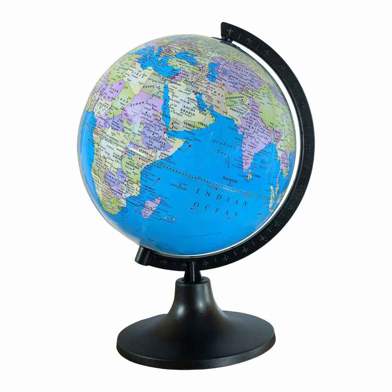 ABK Educational Rotating World Globe 10 Inch Height, 8 inch diameter Rotating