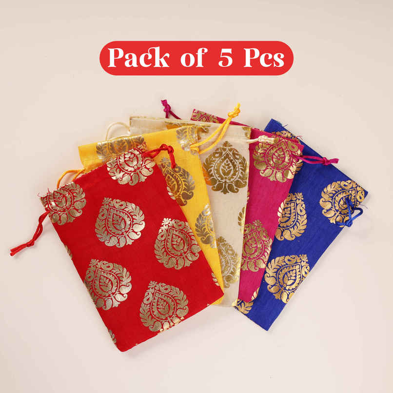 Potli Bags | Assorted | Pack Of 5 | Happy Mail