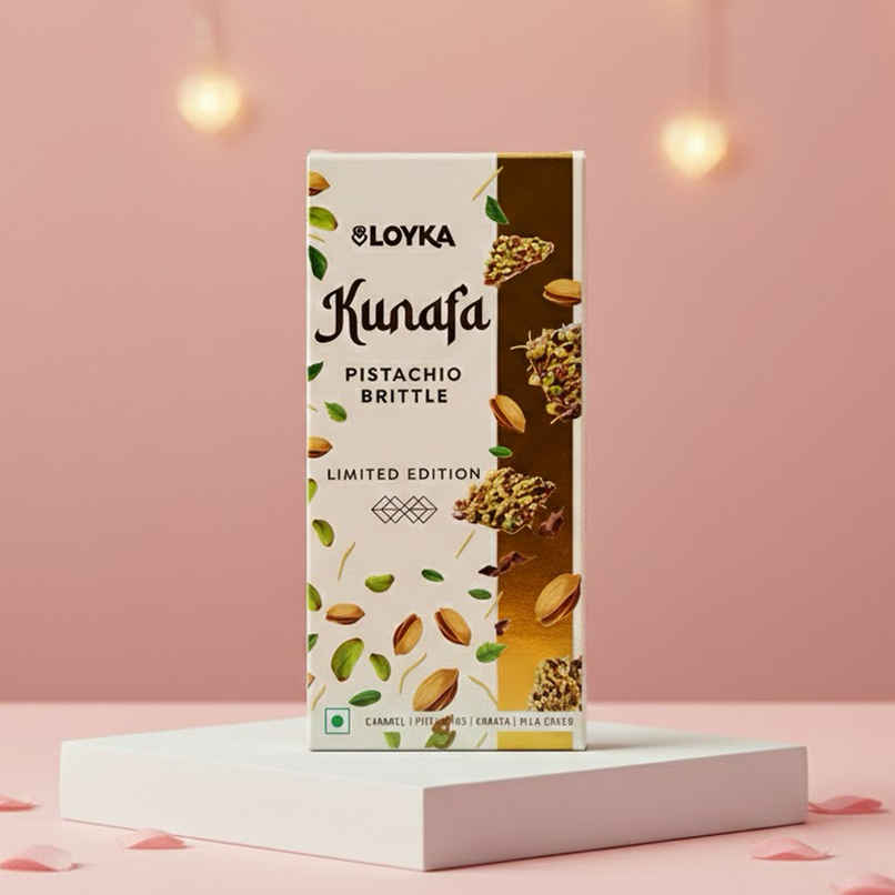 LOYKA Kunafa Pistachio Premium Brittle with Caramel, Pistachio & Kunafa Crunch LOYKA Kunafa Pistachio Premium Brittle with Caramel, Pistachio & Kunafa Crunch